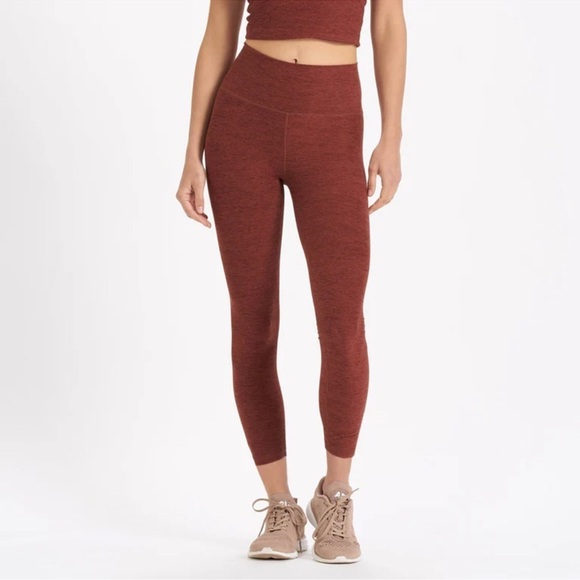 Vuori Pants - Vuori Clean Elevation Pull-on Legging In Red Heather color size XS
